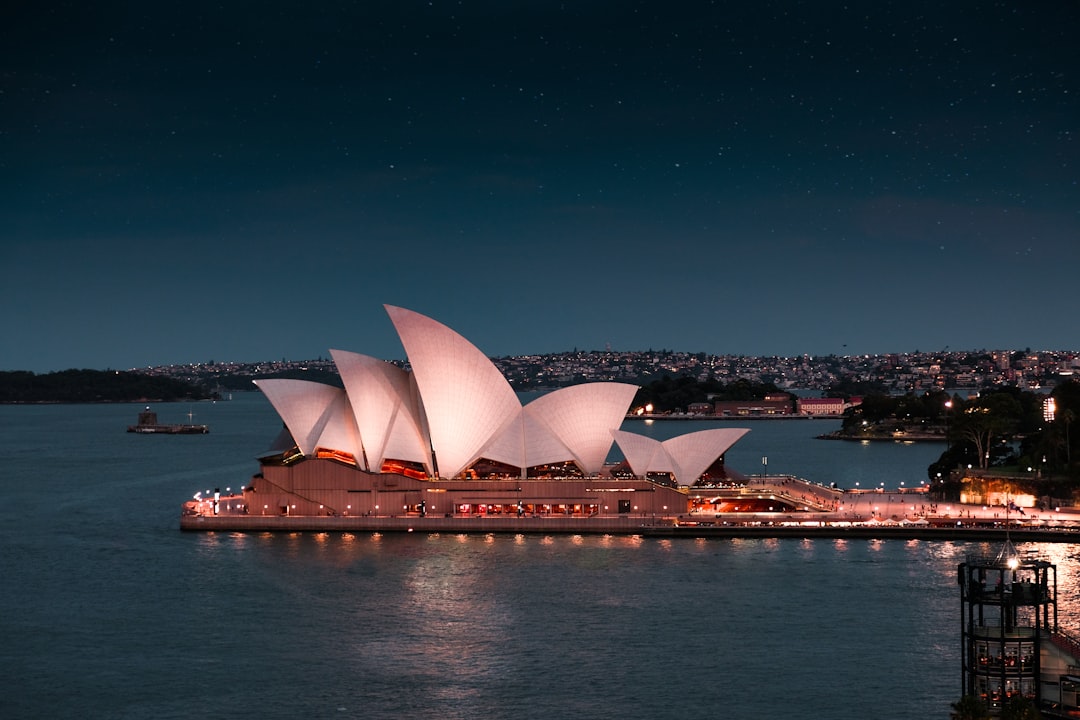 View of the Sydney Opera House from Circular Quay along the harbour